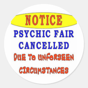 PHYCHIC FAIR CLASSIC ROUND STICKER