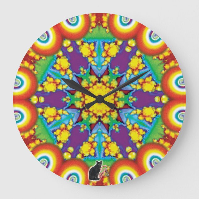 Phyletic Kaleidoscope Large Clock (Front)