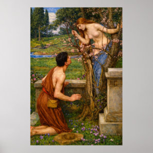 Phyllis and Demophoön by John William Waterhouse Poster