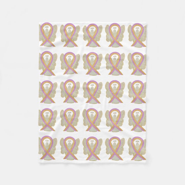 Phyllodes Breast Cancer Awareness Soft Blanket (Front)