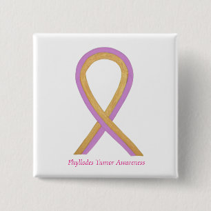Phyllodes Tumour Awareness Ribbon Button Pins