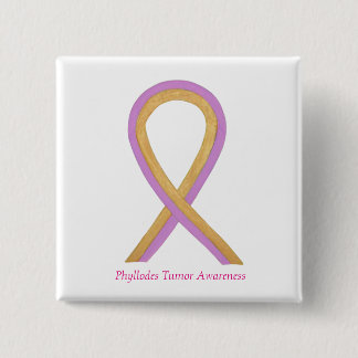 Phyllodes Tumour Awareness Ribbon Button Pins