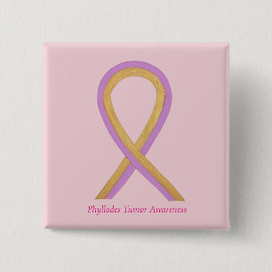 Phyllodes Tumour Awareness Ribbon Pin Buttons
