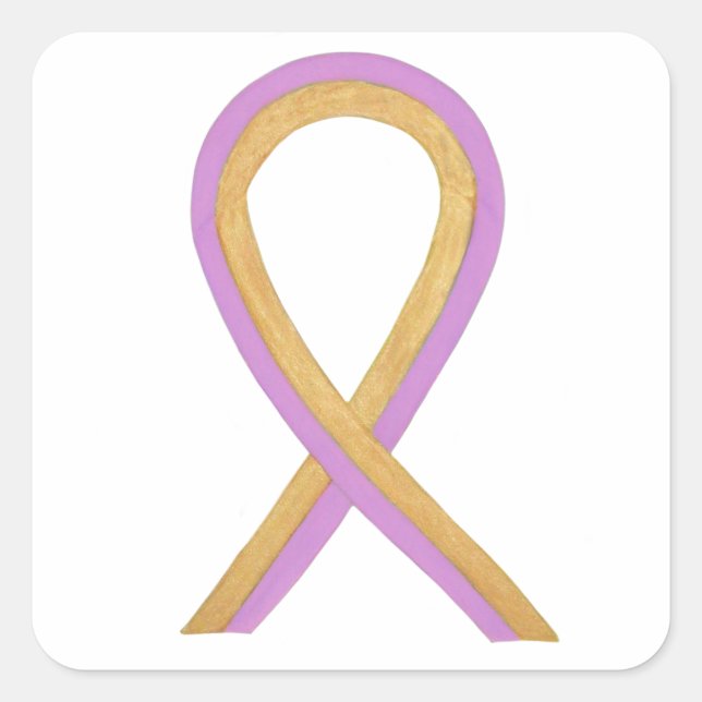 Phyllodes Tumour Awareness Ribbon Sticker Decals (Front)