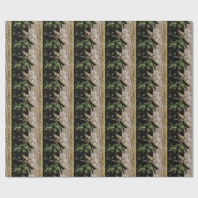 Phylloscopus collybita wrapping paper (Flat)
