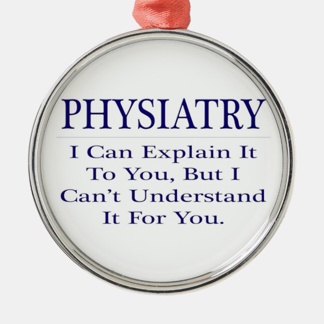 Physiatry .. Explain Not Understand Metal Tree Decoration (Front)