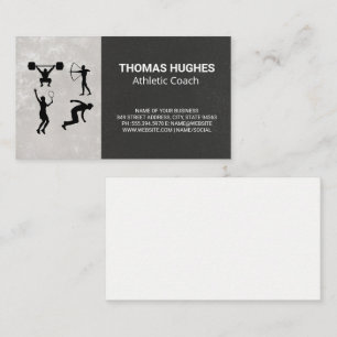 Physical Activities   Athletic  Coach  Business Card