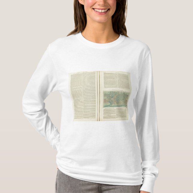 Physical Chart of the Atlantic Ocean continued T-Shirt (Front)