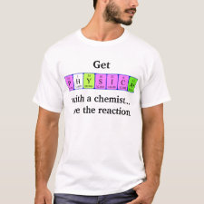 Periodic table Physical with a chemist shirt