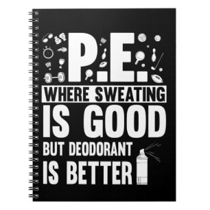 Physical Education PE Teacher Joke Notebook