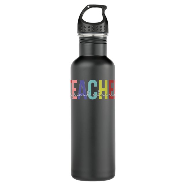Physical Education Teacher Boho PE Teacher 710 Ml Water Bottle (Front)