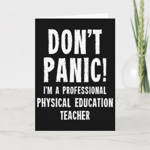 Physical Education Teacher Card