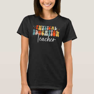 Physical Education Teacher Fall Vibes Autumn Leave T-Shirt