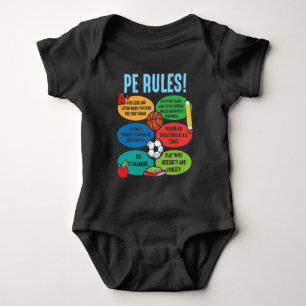 Physical Education Teacher PE sport Educator Baby Bodysuit