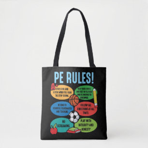 Physical Education Teacher PE sport Educator Tote Bag