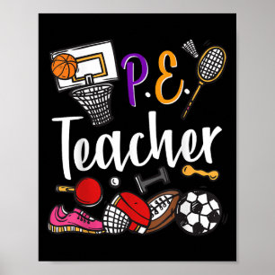 Physical Education Teacher Proud Pe Teacher Srts C Poster