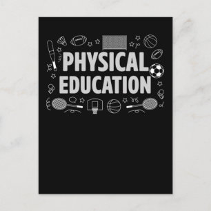Physical Education Teacher Sports PE Teaching Postcard