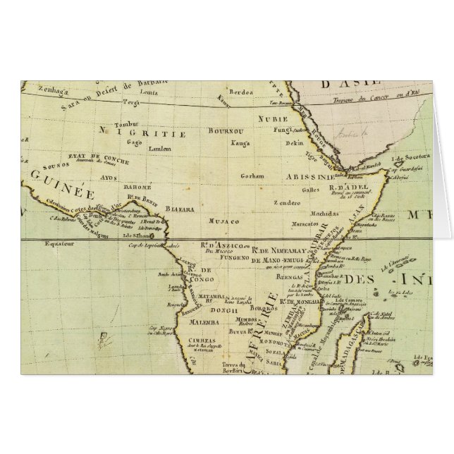 Physical map of Africa (Front Horizontal)