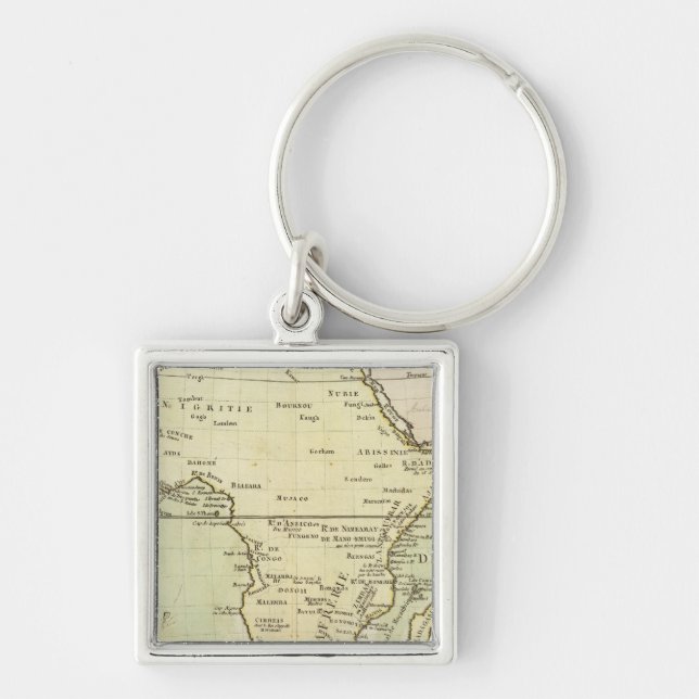 Physical map of Africa Key Ring (Front)
