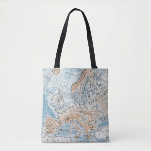 Physical Map of Europe (1916) Tote Bag