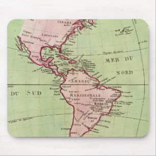 Physical map of the Americas Mouse Mat