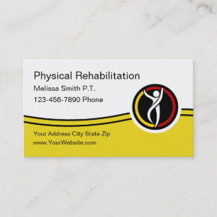 Physical Rehabilitation Medical Services Business Card