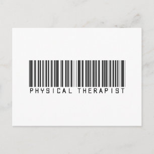 Physical Therapist Bar Code Postcard