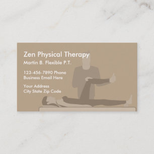 Physical Therapist Business Cards