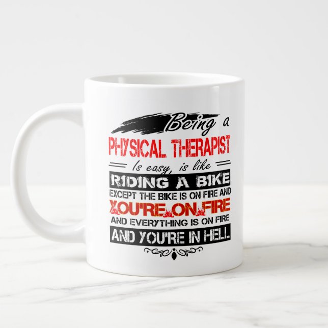 Physical Therapist Coffee Mug Tea Cup Funny Gifts (Left)