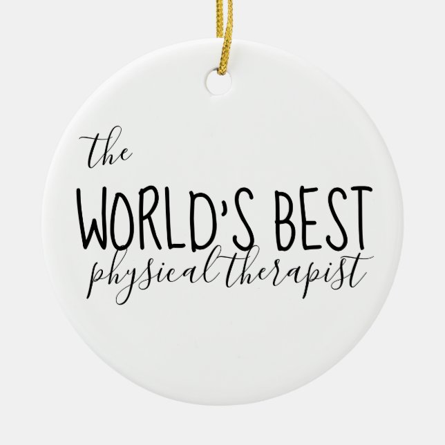 Physical Therapist, DPT, PT Gifts, DPT Ceramic Tree Decoration (Front)