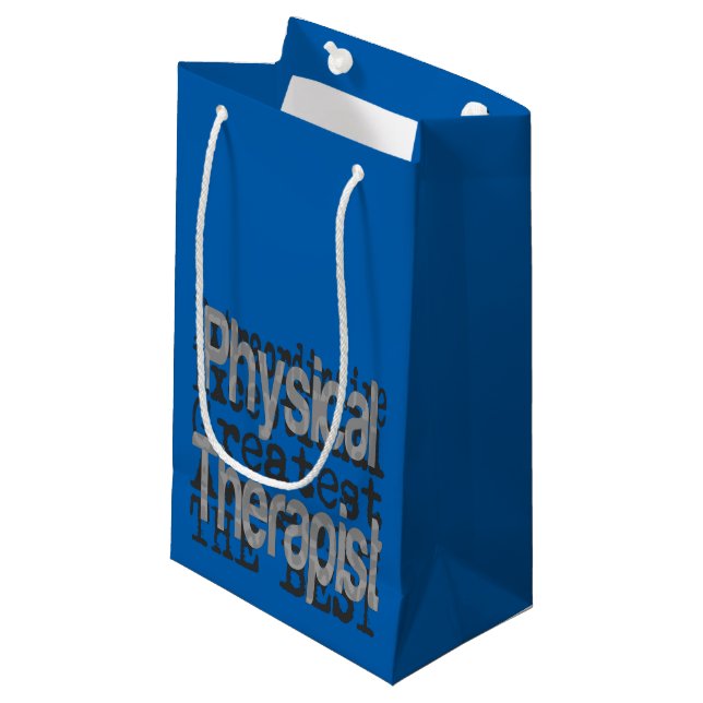 Physical Therapist Extraordinaire Small Gift Bag (Front Angled)