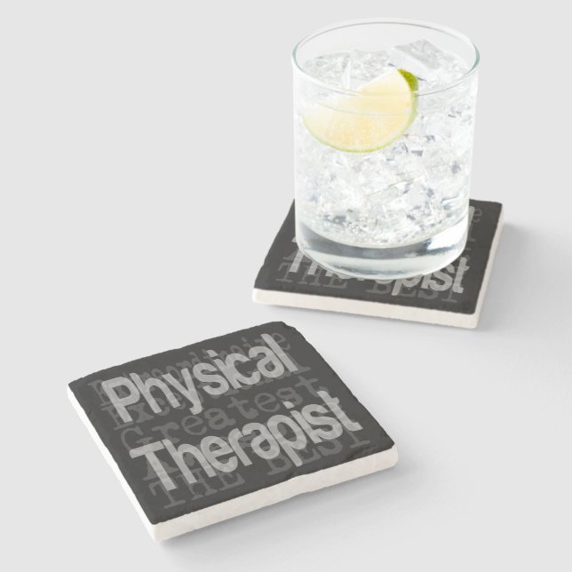 Physical Therapist Extraordinaire Stone Coaster (Side)