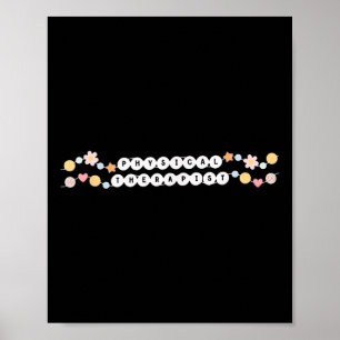 Physical Therapist Friendship Bracelet Pt Pta Ther Poster