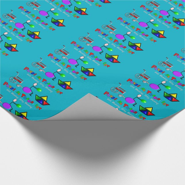 Physical Therapist Gift Wrapping Paper (Corner)