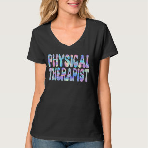 Physical Therapist Groovy Back to School Teachers  T-Shirt