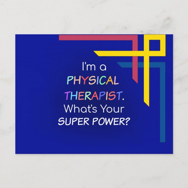 Physical Therapist humour Postcard (Front)