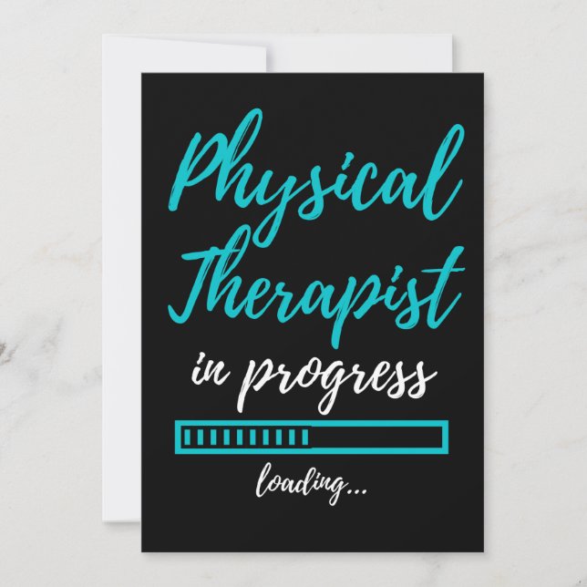 Physical Therapist In Progress Thank You Card (Front)
