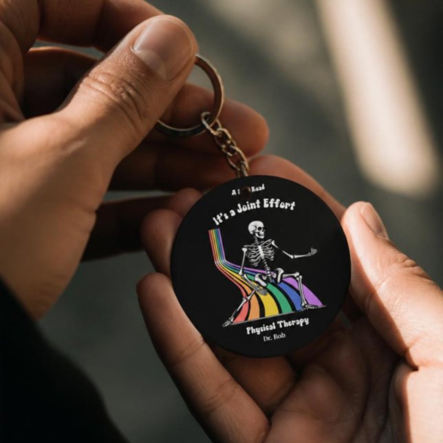 Physical Therapist "It's a Joint Effort" skeleton Key Ring (Creator Uploaded)