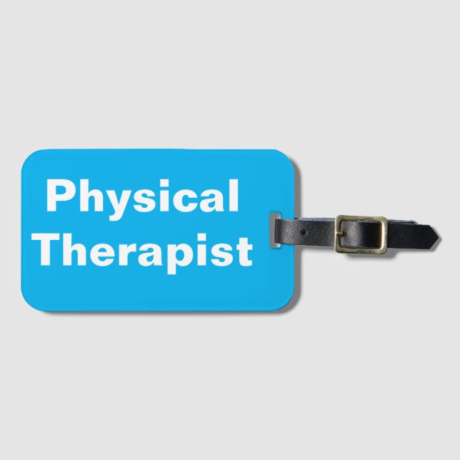 Physical Therapist Luggage Tag (Front Horizontal)
