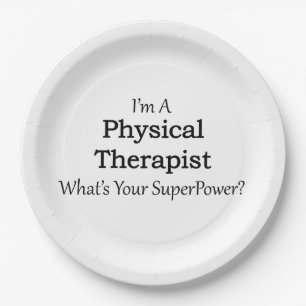 Physical Therapist Paper Plate