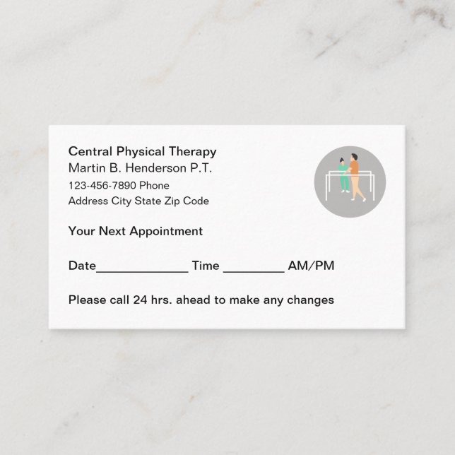 Physical Therapist Patient Appointment  (Front)