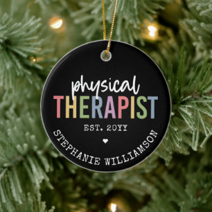 Physical Therapist PT Graduate Physiotherapy Gift Ceramic Tree Decoration