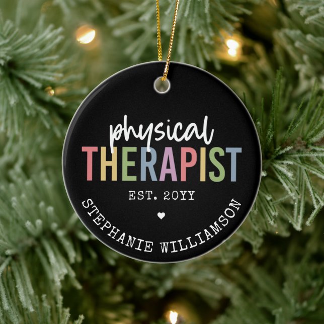 Physical Therapist PT Graduate Physiotherapy Gift Ceramic Tree Decoration (Tree)