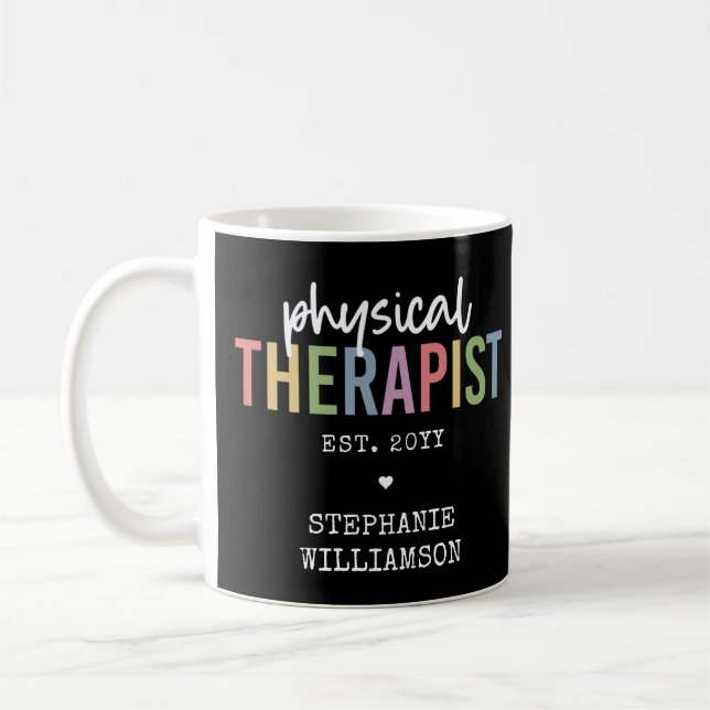 Physical Therapist PT Graduate Physiotherapy Gift  Coffee Mug (Left)