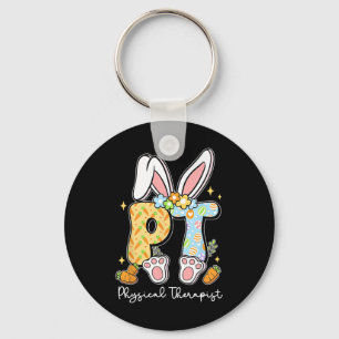 Physical Therapist Pt Physical Therapy Bunny Easte Key Ring