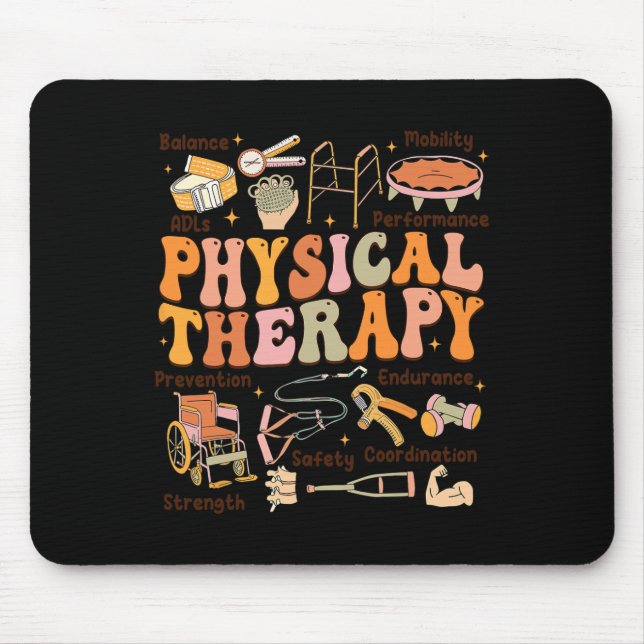 Physical Therapist Pt Pta Fall Thanksgiving Physic Mouse Mat (Front)
