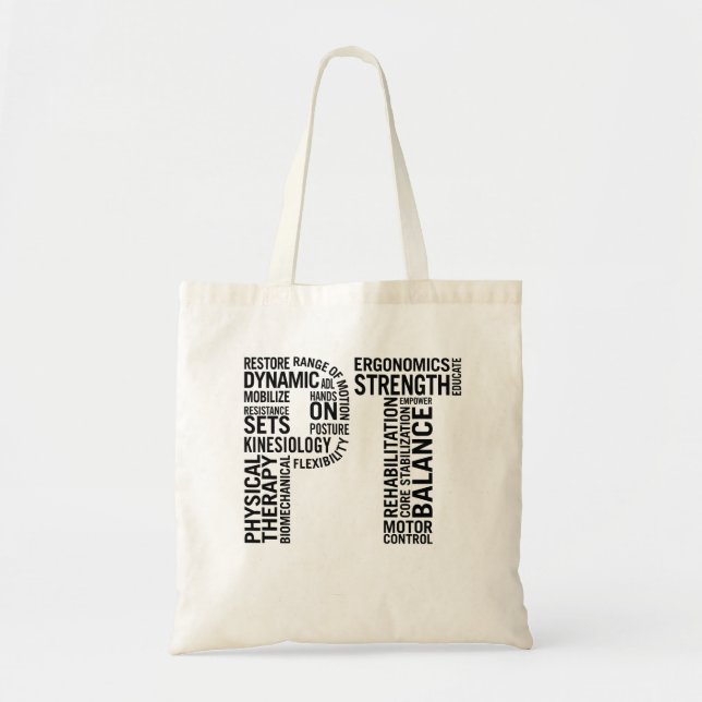 Physical Therapist PT Tote Bag (Front)