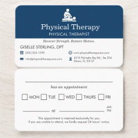 Physical Therapist Scheduling Reminder