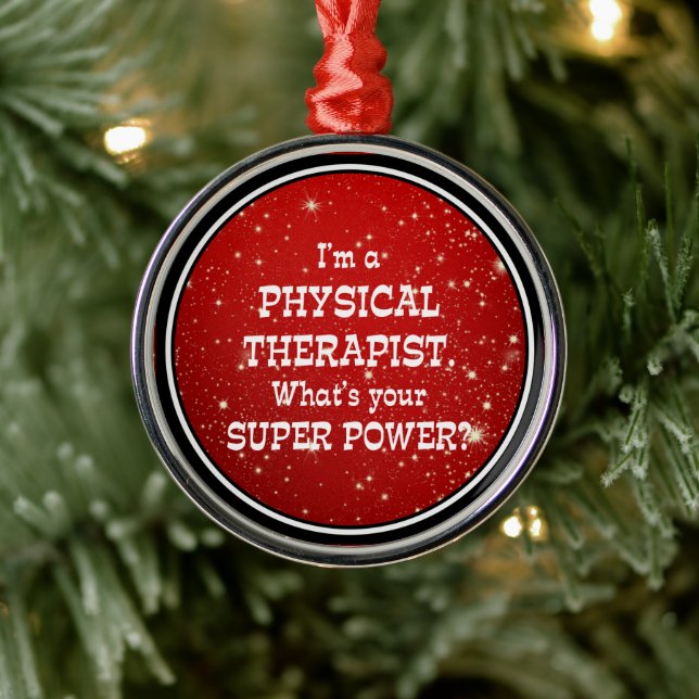 Physical Therapist Super Power Metal Tree Decoration (Tree)
