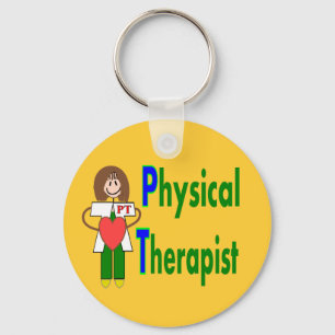Physical Therapist T-shirts and Gifts Key Ring